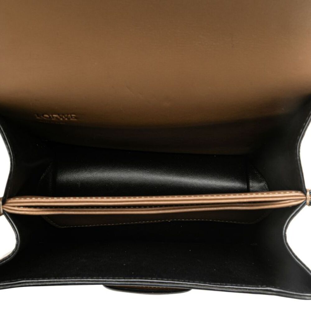 Pre Loved loewe Puzzle Small Leather Crossbody Women Brown Crossbody Bags - Picture 4 of 8
